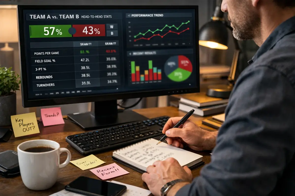 Wedder analyseert ijshockey statistieken op computer voor strategische inzet